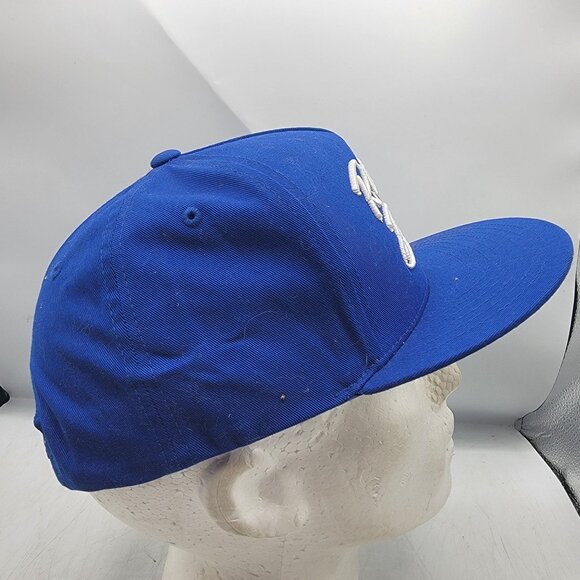 Roots And Budz Blue Snapback Hat The Classics By Yupoong Casual Comfort - Picture 4 of 9